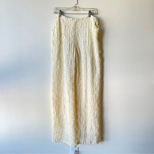 Yellow The Label Jai Bubble Side Tie Pants Size Medium